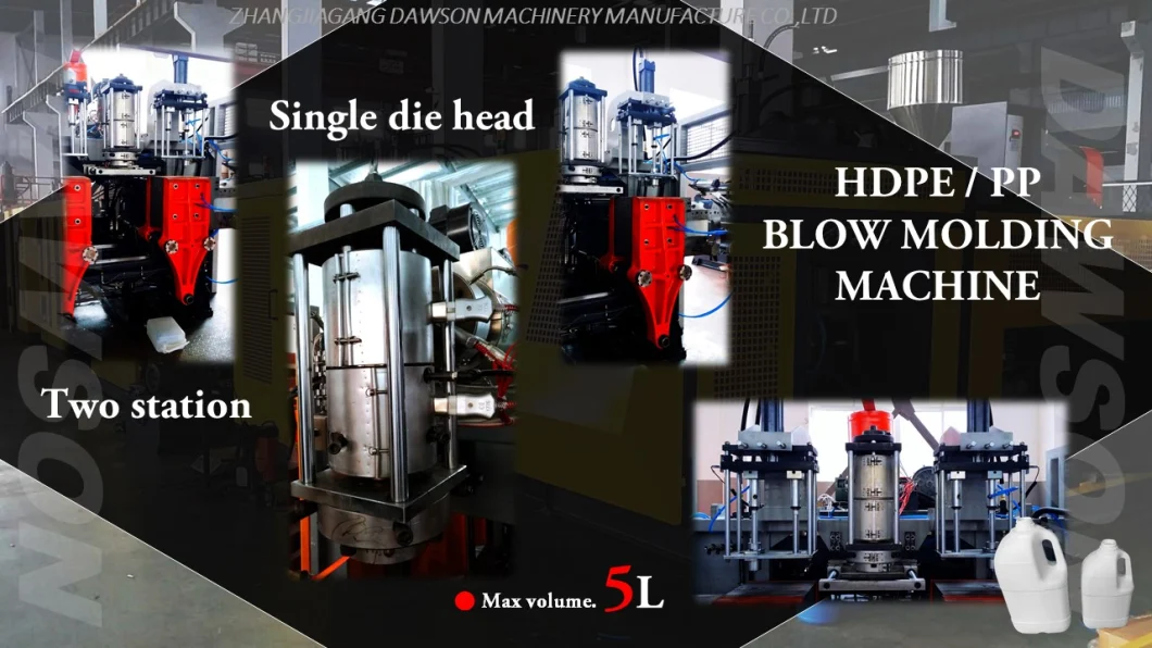 Verdrängungs-Blasformen-Maschine HDPE pp. Flasche, die Auto-Motorenöl-Schmieröl der Maschinen-5L Hochgeschwindigkeitsplastikblasformen-Maschine herstellt
