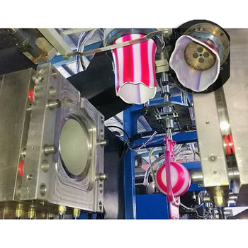 Doppelter Farbozean-Ball, der Maschinerie-Verdrängungs-Blasformen-Maschine herstellt