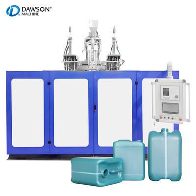 kaufen Vollautomatische doppelte Druckkopf-Plastik 5L 10L HDPE Jerrycan Extrusion Blow Molding-Maschine online manufacture