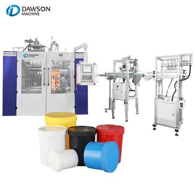 kaufen Vielseitige Weithals-HDPE-Kanister-Blasformer-Extrusionsblasformmaschinen für Haushaltschemikalien online manufacture