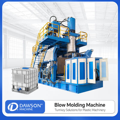 kaufen Erneuerte 1000L IBC-Blow-Molding-Maschine mit Akkumulatorkopf-Design und Servomotor-System für die Herstellung von Kunststofftrommeln online manufacture