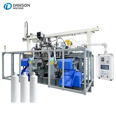 kaufen Automatische Doppelstation-Extrusionsblasformmaschine für die Herstellung von HDPE-Plastikflaschen von 0-1L online manufacture