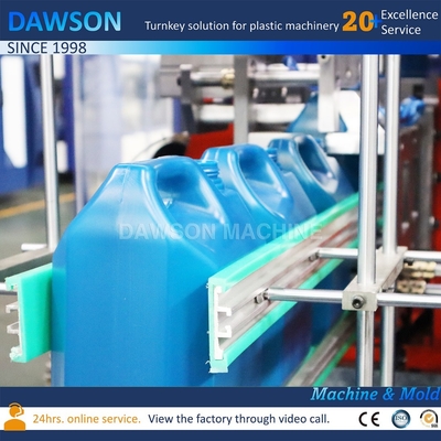 Doppelstation HDPE PP Plastik Jerrycan Schmiermittel tägliche Chemikalien Bleichmittel Trommel Produktion Extrusionsblasformmaschine