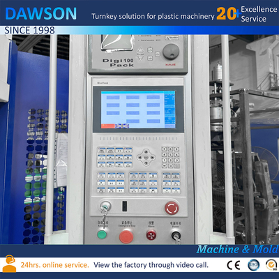 Doppelstation automatische Extrusions-Blasformmaschine für 1L 2L Flasche
