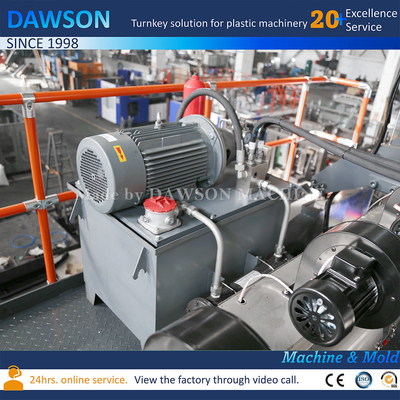 Hochgeschwindigkeits 200L-Wasserbehälter mit Kernmotor-Pumpenkomponenten Automatische Kunststoff-Fass-Chemische Trommel-Blow-Gießmaschine