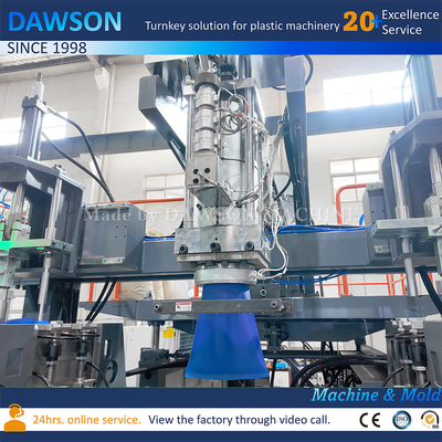 Automatische HDPE Plastikflaschenformung Jerry Can ADblaue Kanister Extrusionsblasformmaschine