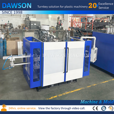 HDPE 500ml 900ml Doppelstation Extrusionsblasformmaschine mit vier Werkzeugköpfen