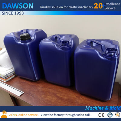 Ausgabe 130 kg pro Stunde 20 Liter Jerry Can Extrusion HDPE Formen Kunststoff Trommel Blow Formen Maschine 4,4 x 3,4 x 3,6 Meter