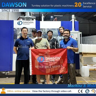 Einfach zu bedienende DAWSON HDPE Milch Joghurt Flaschenherstellungs-Extrusionsblasformmaschine 250ml 500ml 1L Hochgeschwindigkeit