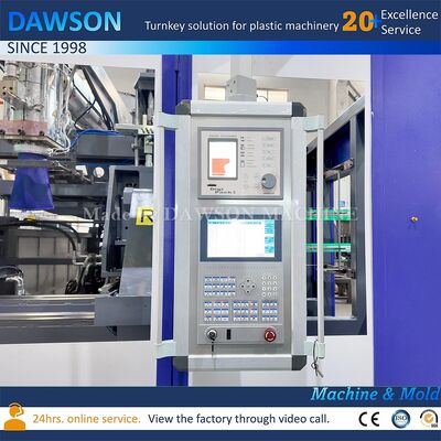 4-Schrauben-Heizzonen-Kunststoffblasformmaschine HDPE-Kanister-Flaschenproduktionslinie Schließkraft 270 KN Technologie