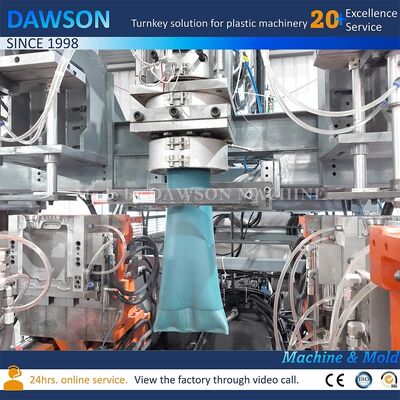 130 kg pro Stunde Ausgabe Extrusions-Blasformmaschine für HDPE 5L Jerrycan Hochgeschwindigkeits-Kunststoffherstellung