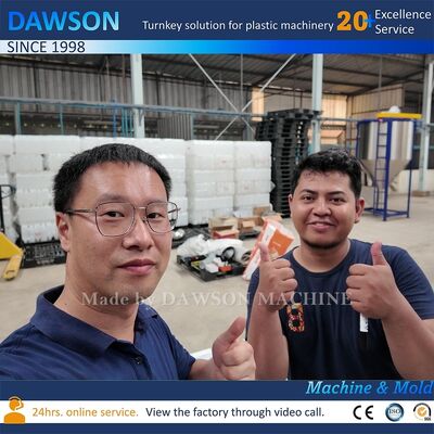 Aluminium mit Beryllium Kupfer Formmaterial 5L 8L 10L Plastikflaschenblasmaschine HDPE Maschine Zykluszeit 21,6 Sekunden