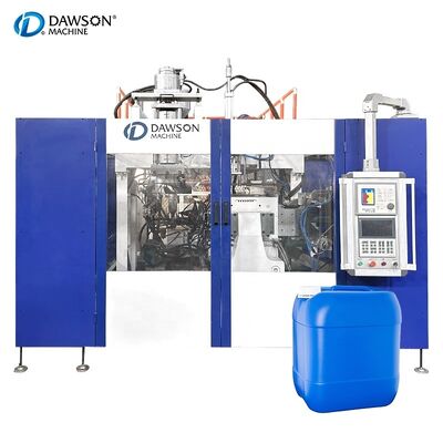 Ausstoß 130 kg pro Stunde Kunststoff-Kanister-Blasmaschine Einzelstation Einzelkopf mit chinesisch-englischem Bedienfeld