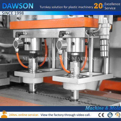 Vollständig elektrische 5L HDPE Waschmittelflaschen Blasformmaschine Drei-Düsen-Extrusionsblasformmaschine