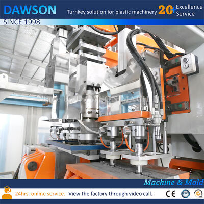 Vollständig elektrische 5L HDPE Waschmittelflaschen Blasformmaschine Drei-Düsen-Extrusionsblasformmaschine